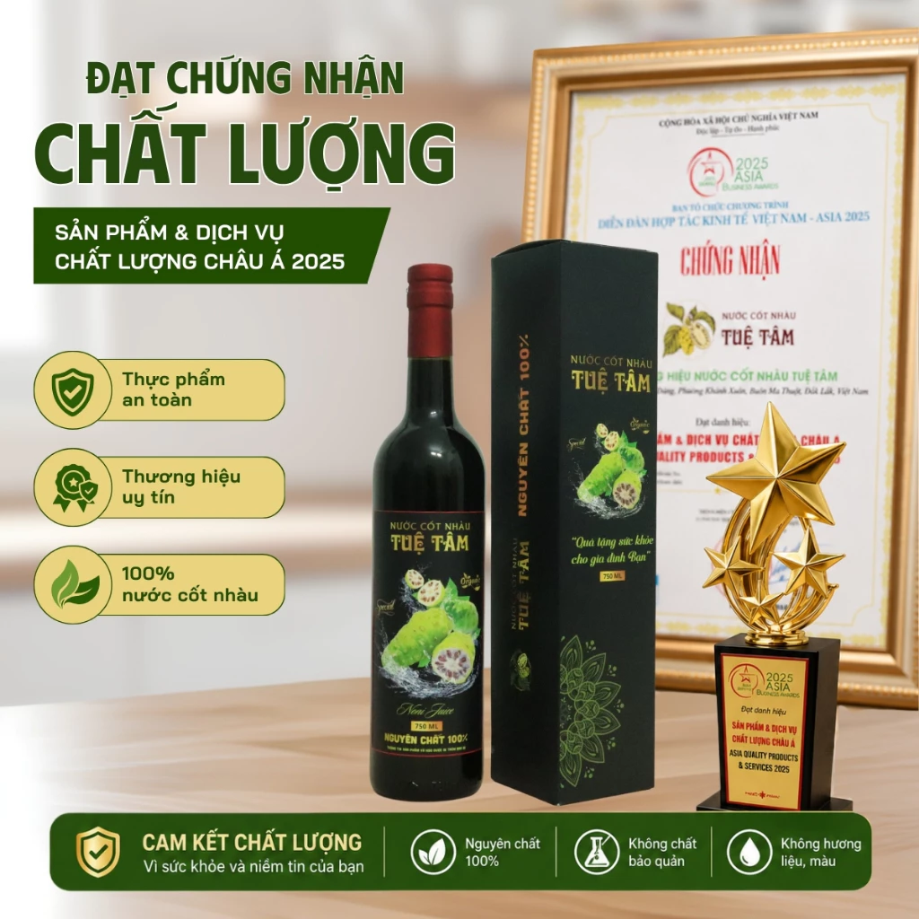 Chai Nước Cốt Nhàu 1000ml (Thuỷ Tinh)