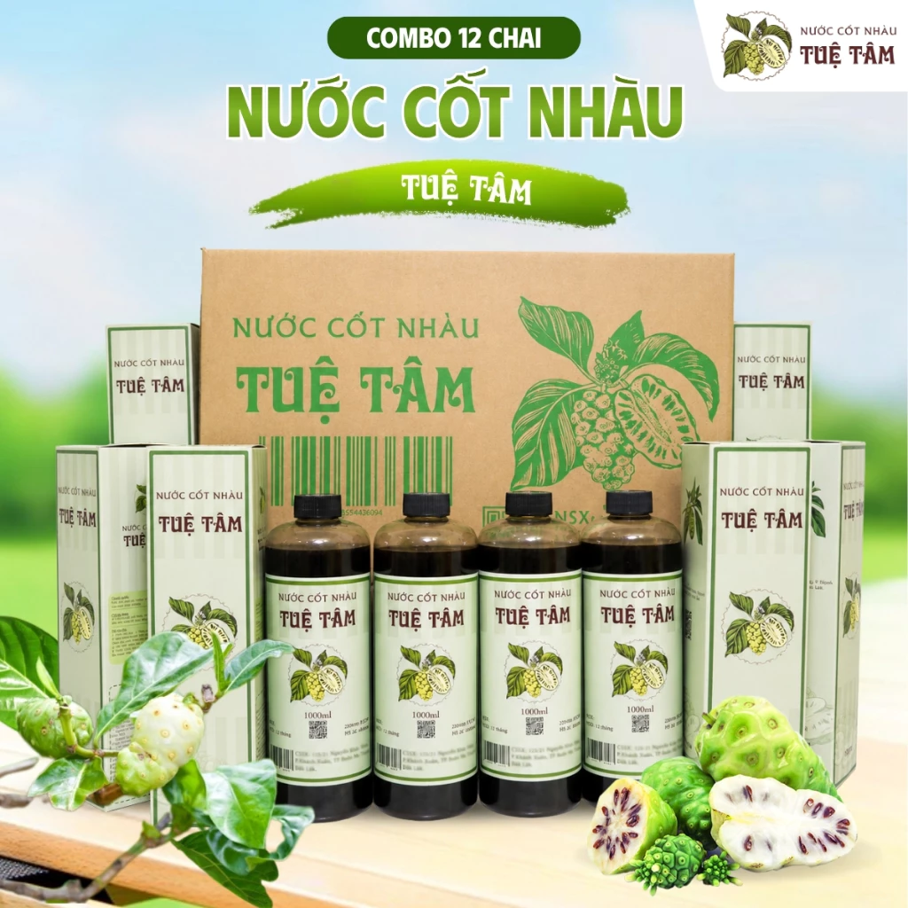 Combo 1 Thùng 12 Chai Nước Cốt Nhàu
