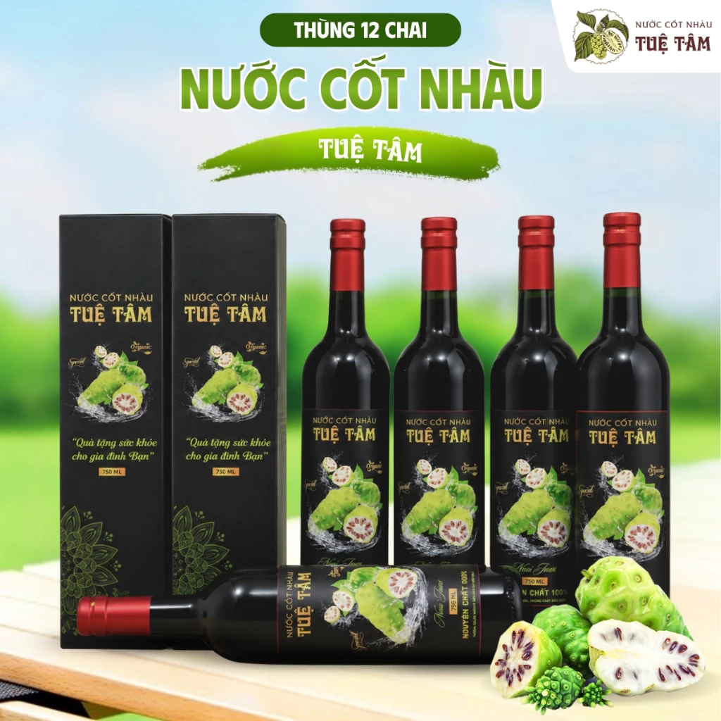 Set 12 Chai Thuỷ Tinh Nước Cốt Nhàu 750ml