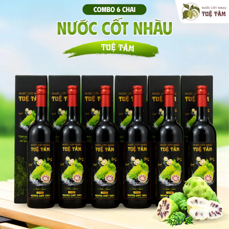 Set 6 Chai Thuỷ Tinh Nước Cốt Nhàu 750ml